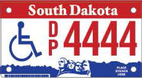Permanently Disabled Person Motorcycle Plate