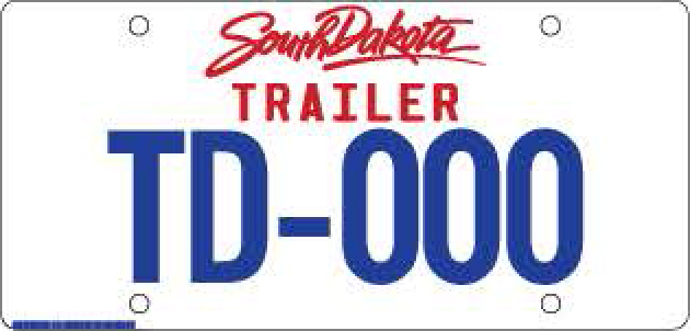 Dealer Trailer Plate